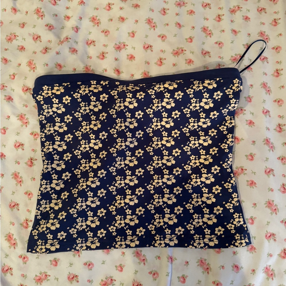 Floral tube top